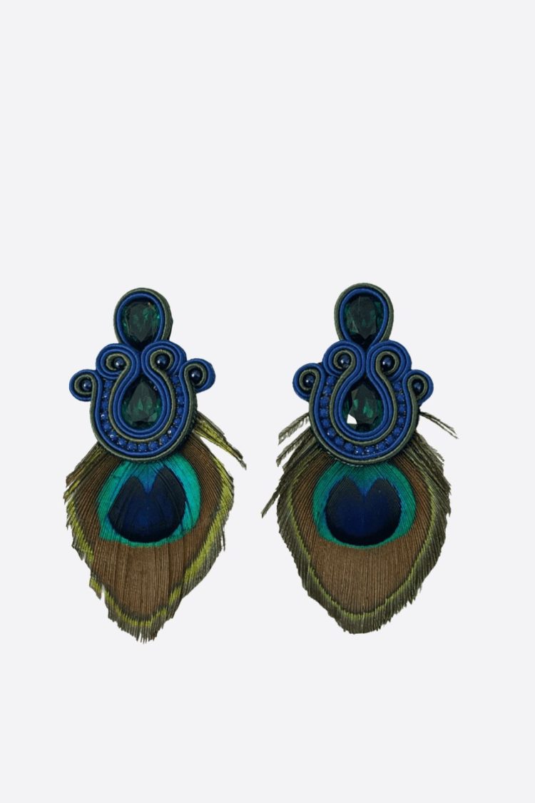 Feather Earrings-My Boutique