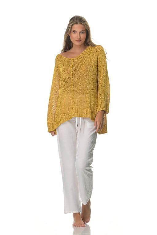 Μπλούζα Γυναικεία Sweater Mustard-My Boutique