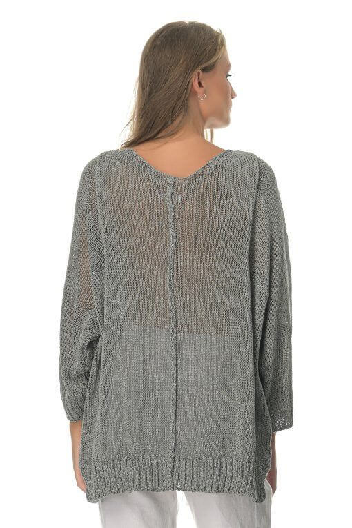 Μπλούζα Γυναικεία Sweater Silver-My Boutique