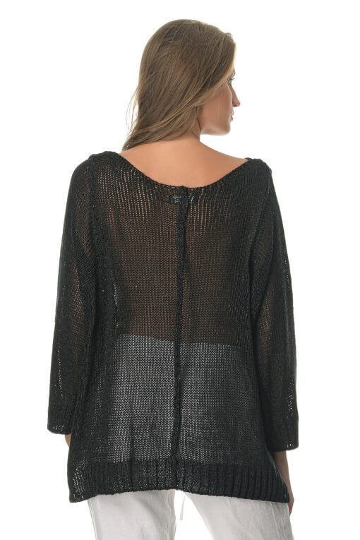 Μπλούζα Γυναικεία Sweater Μαύρη-My Boutique