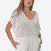 Μπλούζα Γυναικεία V Sweater Άσπρη- My Boutique