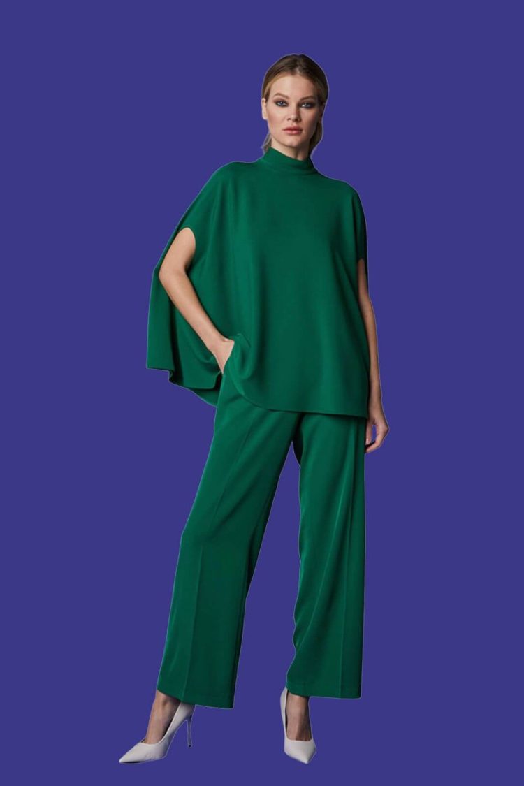 Women's Blouse-Handkerchief Green-My Boutique
