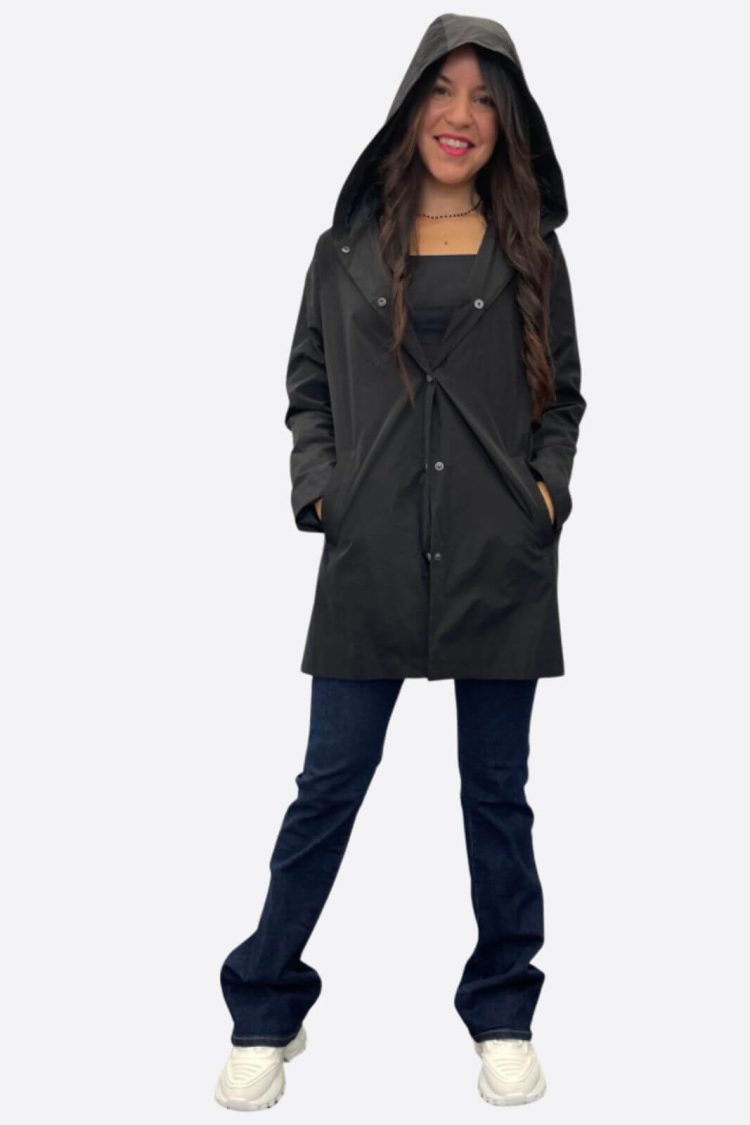 Black-My Boutique Windproof Trench Coat