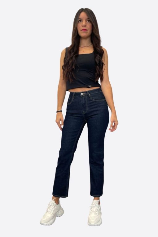 Dark Blue Women's Jeans - My Boutique