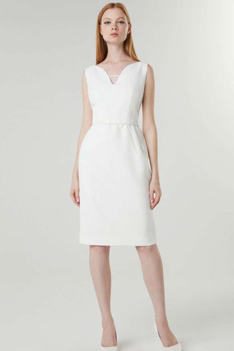 Φόρεμα Εφαρμοστό Ελαστικό Κρεπ-My Boutique