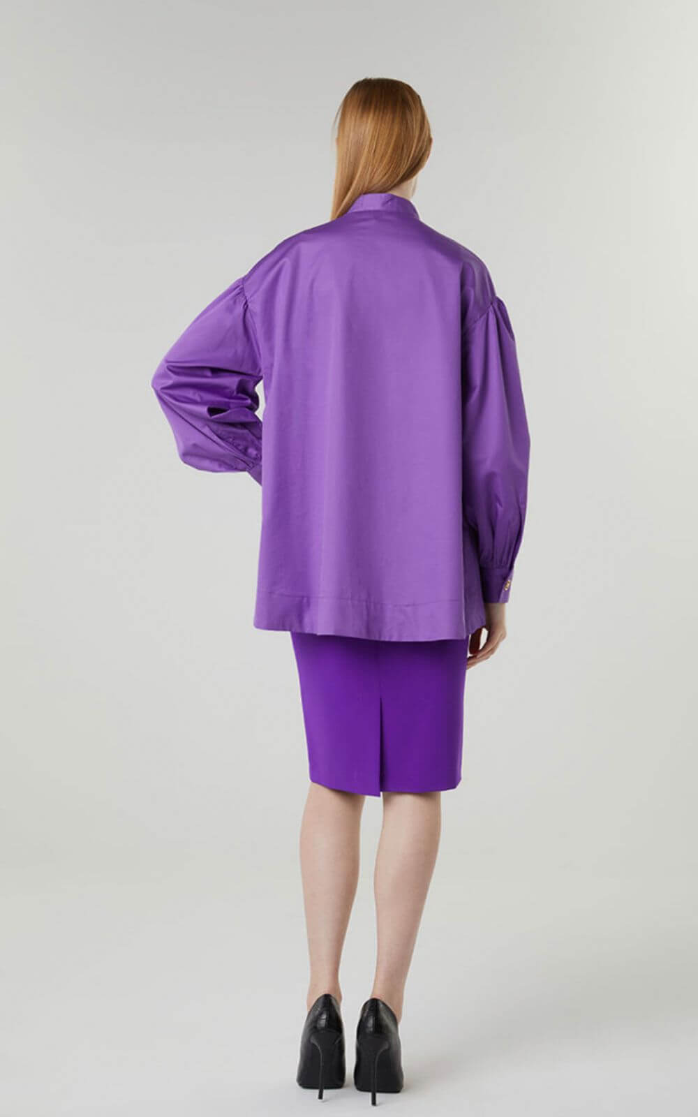 Μπλούζα Γυναικεία Ασύμμετρη Σε Boxy Γραμμή Purple-My Boutique