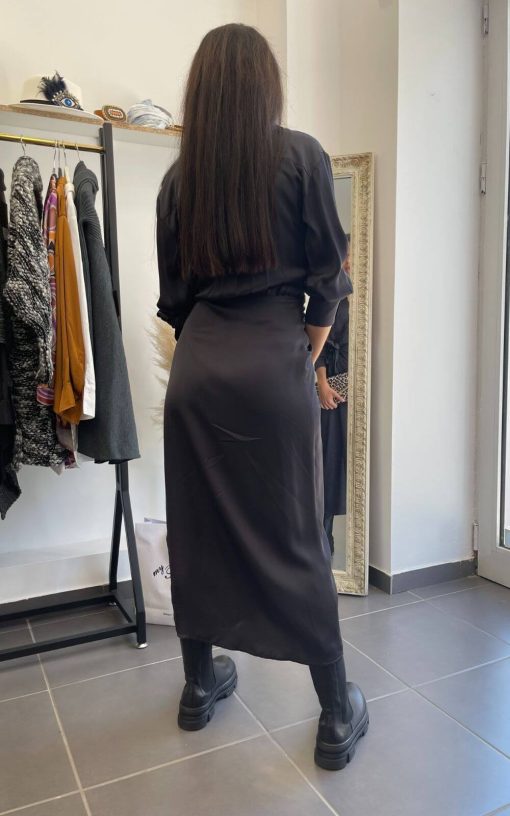 Φόρεμα Κρουαζέ Μαύρο-My Boutique