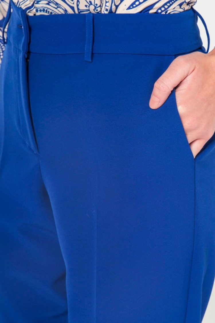 Παντελόνι Γυναικείο Σε Ίσια Γραμμή Royal Blue-My Boutique