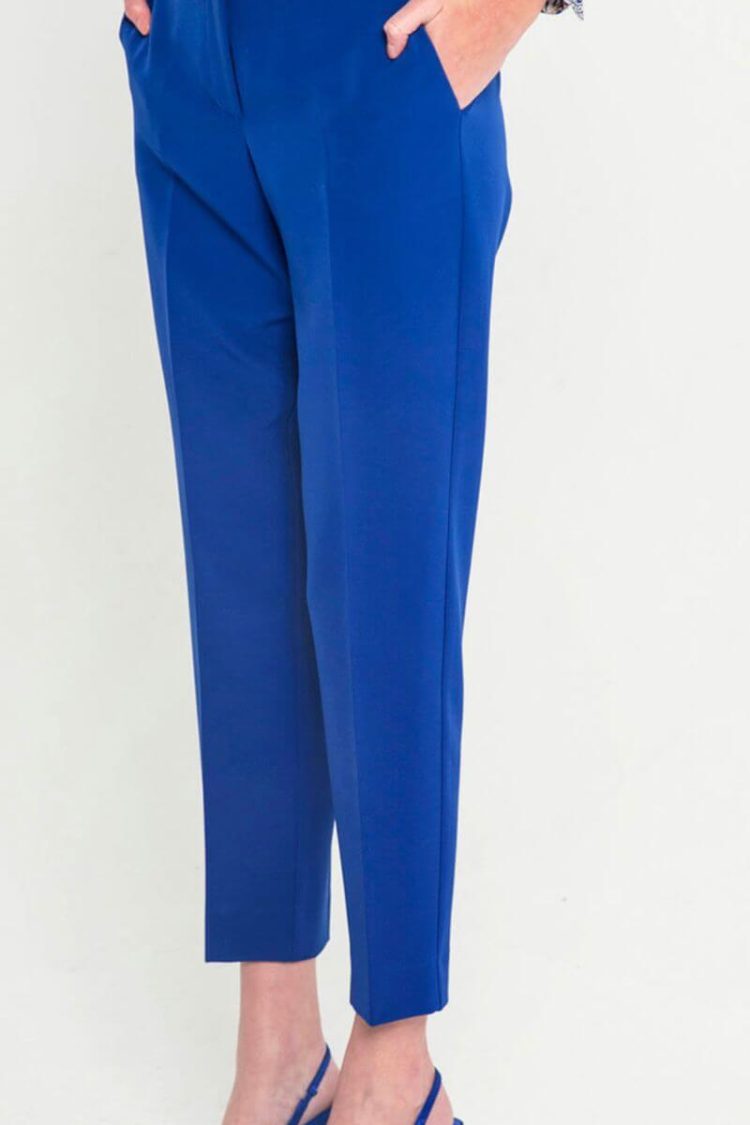 Women's Straight Line Pants Royal Blue-My Boutique