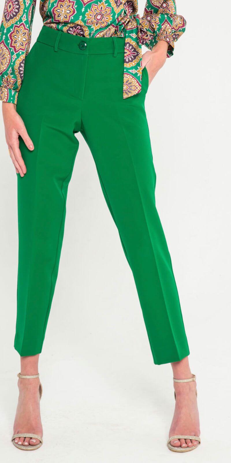 Παντελόνι Γυναικείο Σε Ίσια Γραμμή – XXXL, Πράσινο-My Boutique