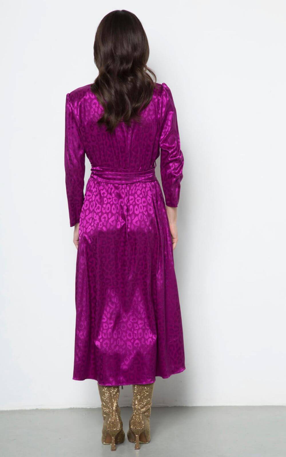 Φόρεμα Με Σατινέ Υφή-My Boutique