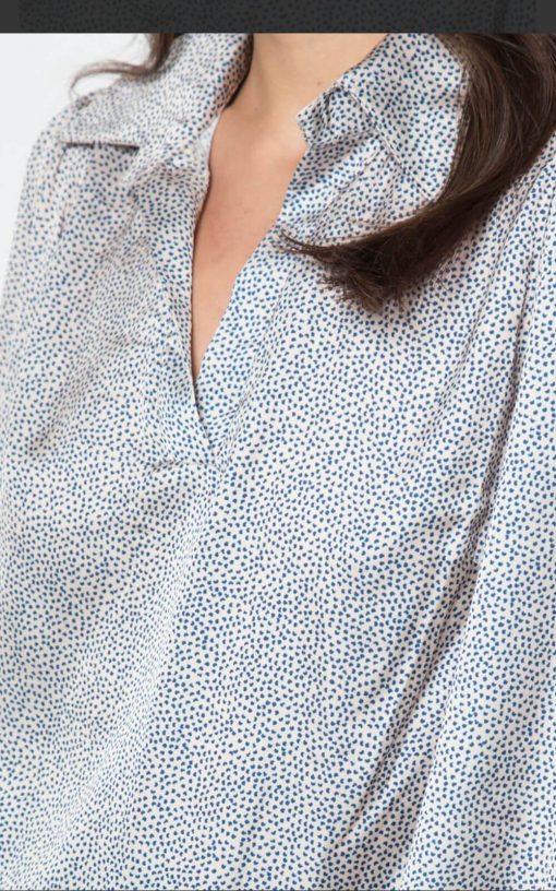 Women's Shirt With Polka Dot Print-My Boutique