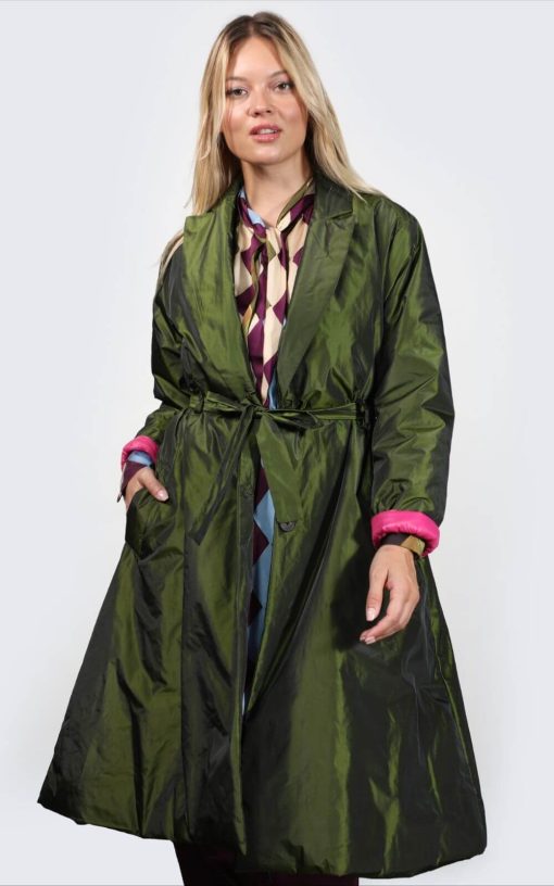 Women's Khaki Coat-My Boutique