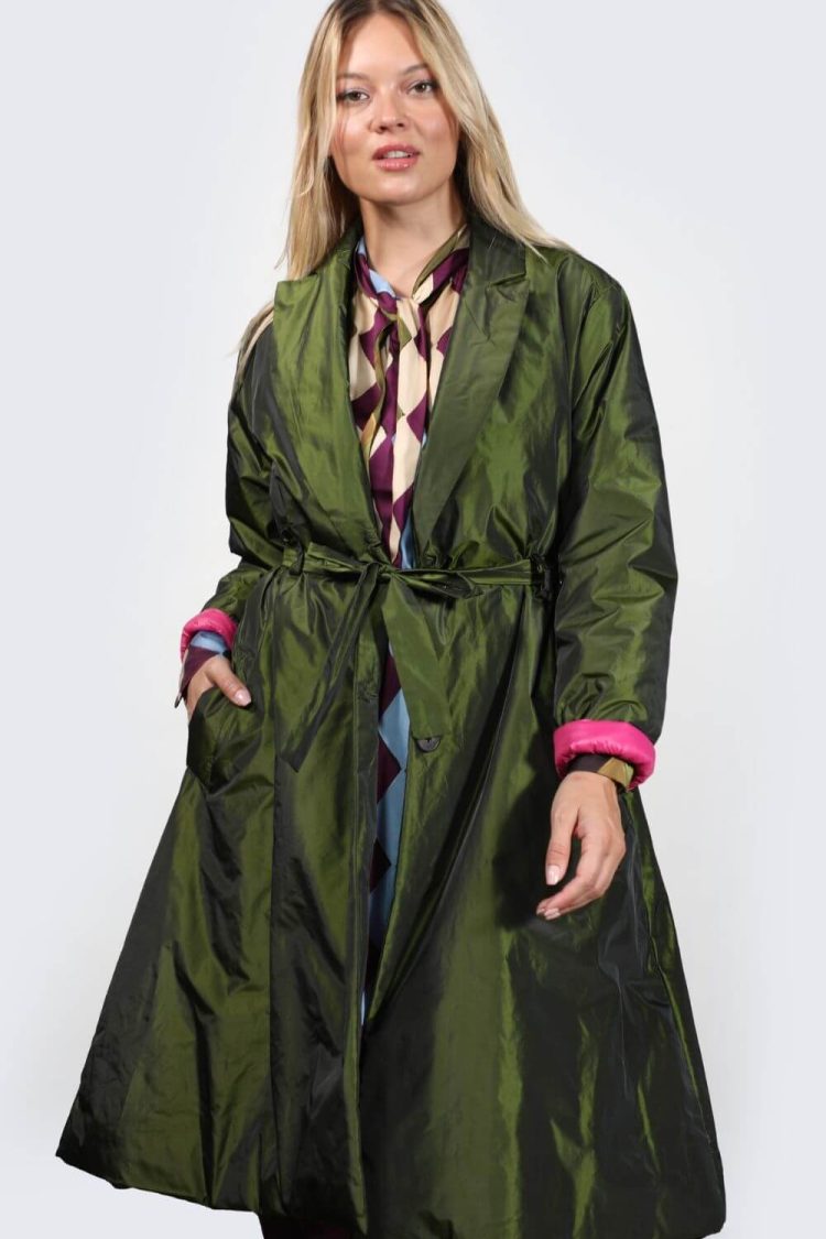 Women's Khaki Coat-My Boutique