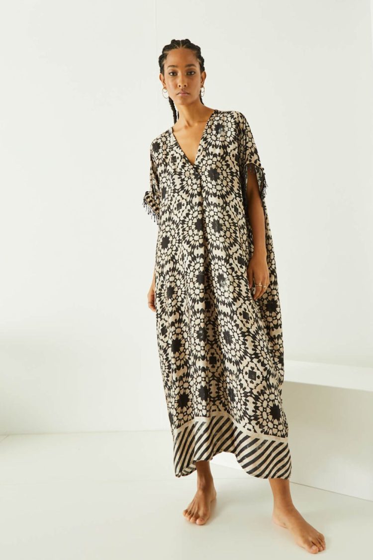 Patterned Maxi Dress-My Boutique