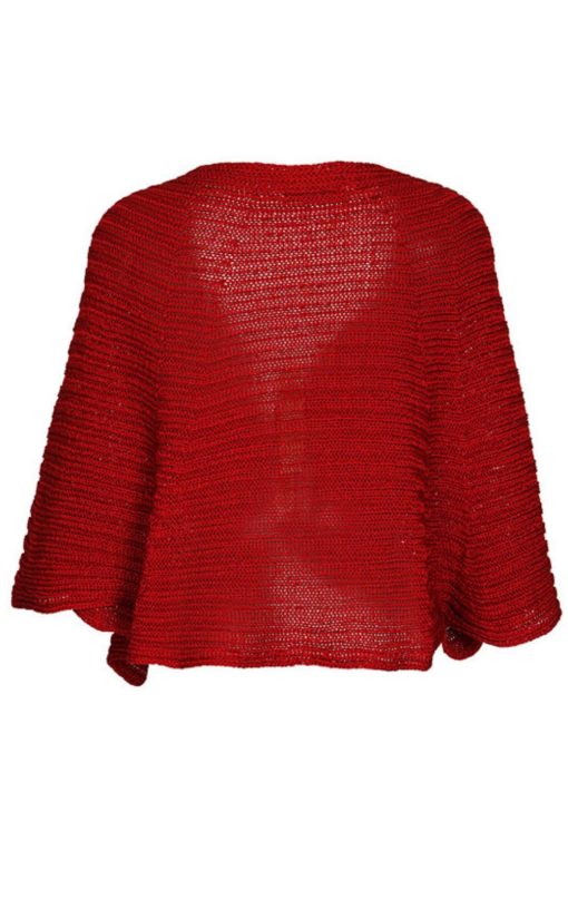 Red-My Boutique Women's Knitted Cardigan