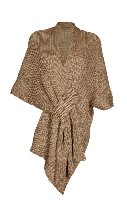 Camel-My Boutique Women's Knitted Cardigan