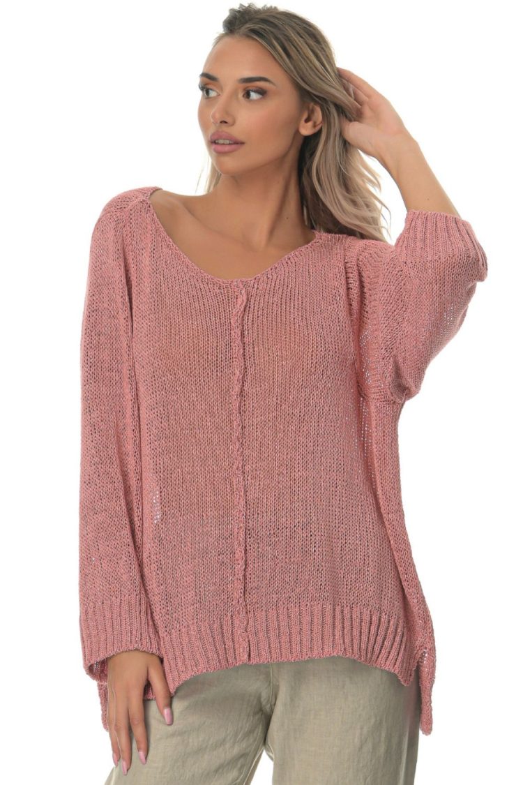 Women's Sweater Dirty Pink-My Boutique