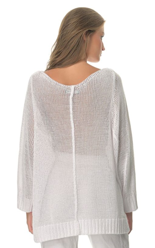 Women's Sweater White-My Boutique