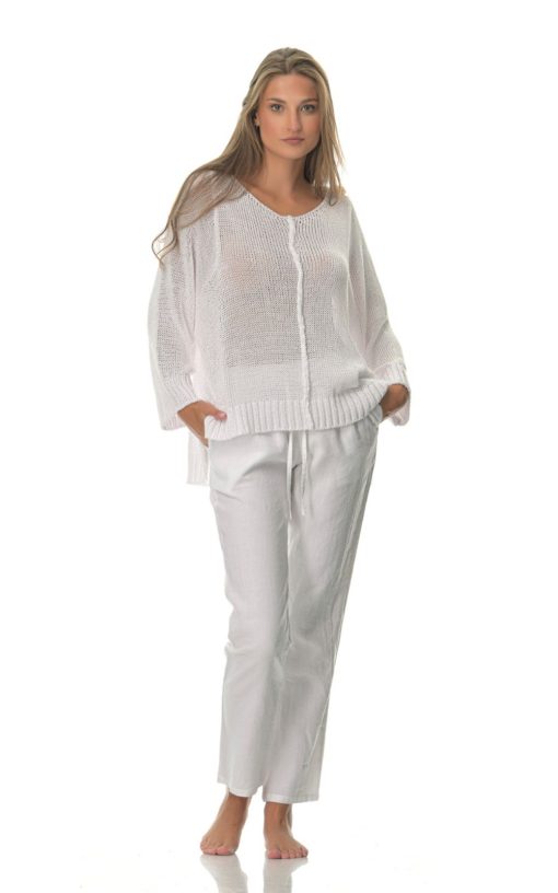 Women's Sweater White-My Boutique