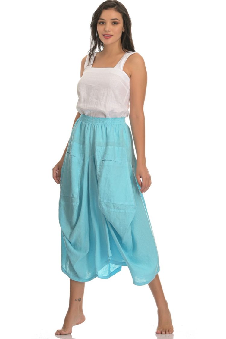 Aqua Pocket Skirt - My Boutique