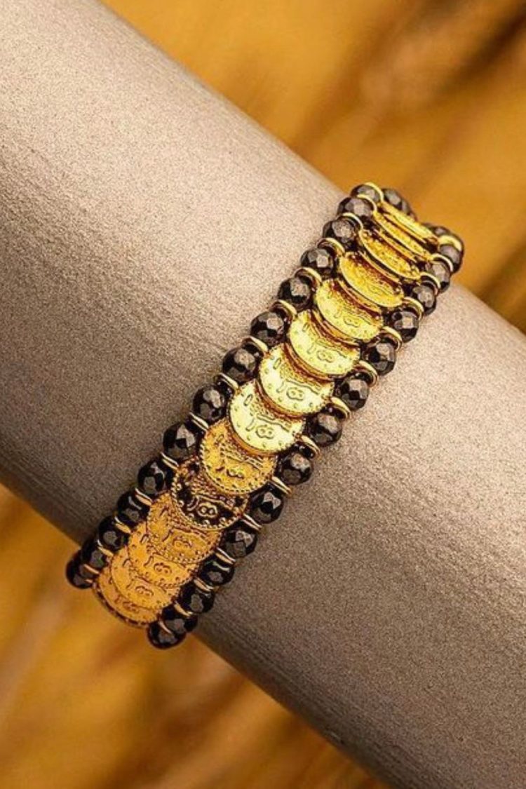 Women's Bracelet With Gold Fringe-My Boutique