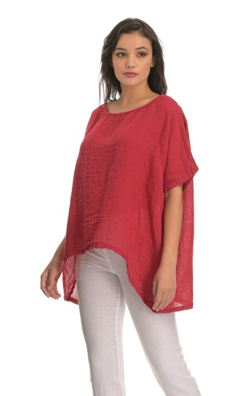 Blouse Women's Oversized RED-My Boutique