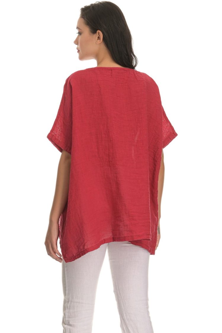Blouse Women's Oversized RED-My Boutique