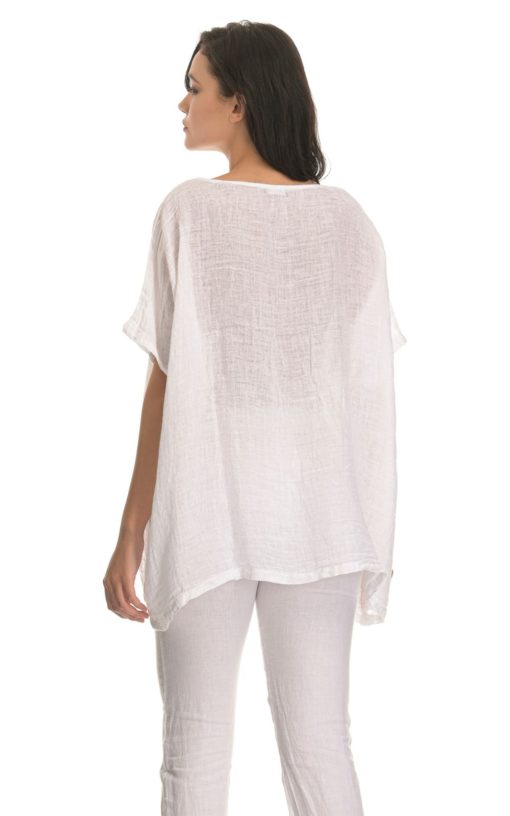 Blouse Women's Oversized White-My Boutique
