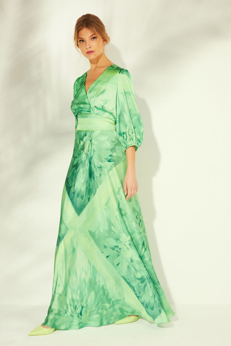 Maxi Dress Green-My Boutique