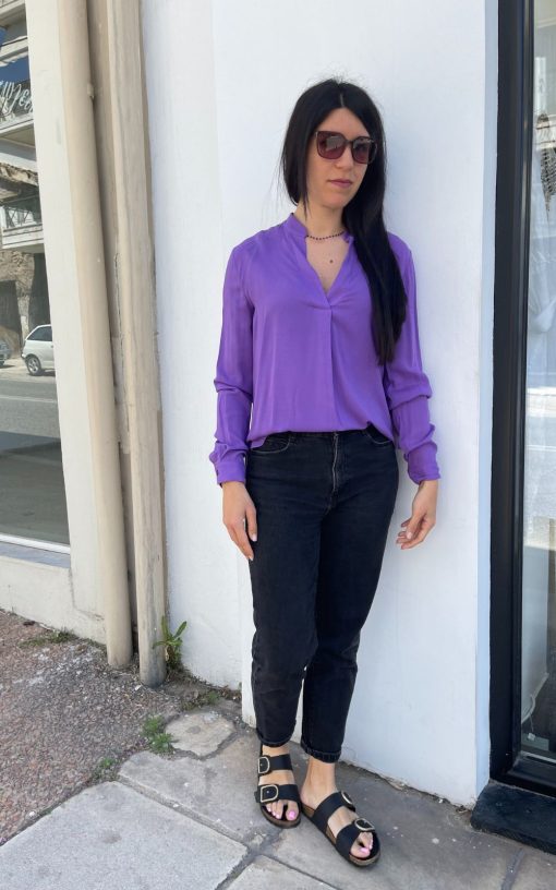 Purple Women's Blouse-My Boutique