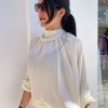 Μπλούζα Γυναικεία Εκρού Με Αποσπώμενη Πέρλα-My Boutique