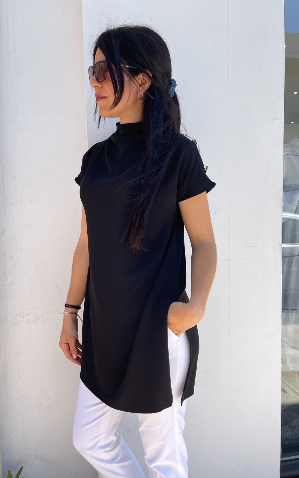 Μπλούζα Γυναικεία-Φόρεμα Black-My Boutique