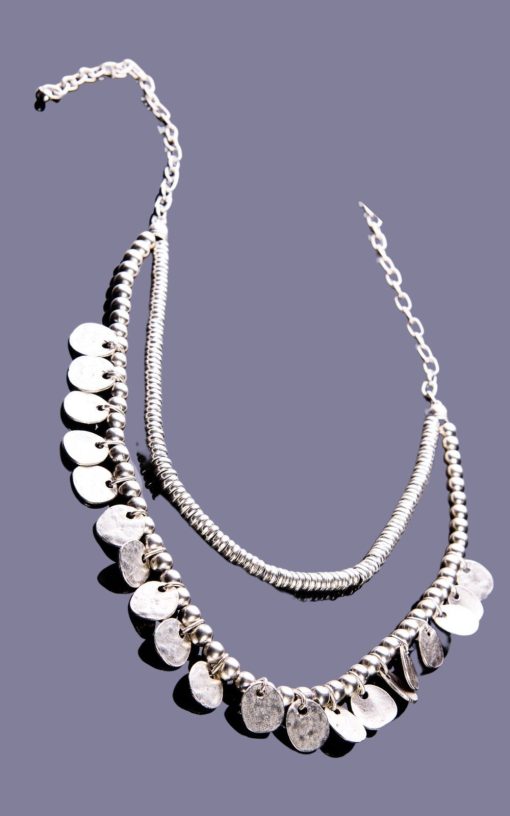 Women's Silver Necklace K533-My Boutique
