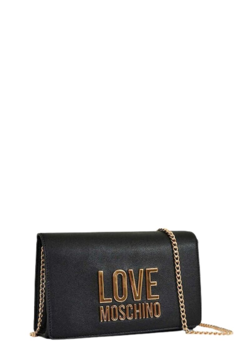 Women's Love Moschino Envelope Shoulder Bag JC4127-000 Black-My Boutique