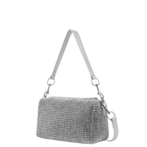 Love Moschino Women's Shoulder Bag JC4045-90B-Silver-My Boutique