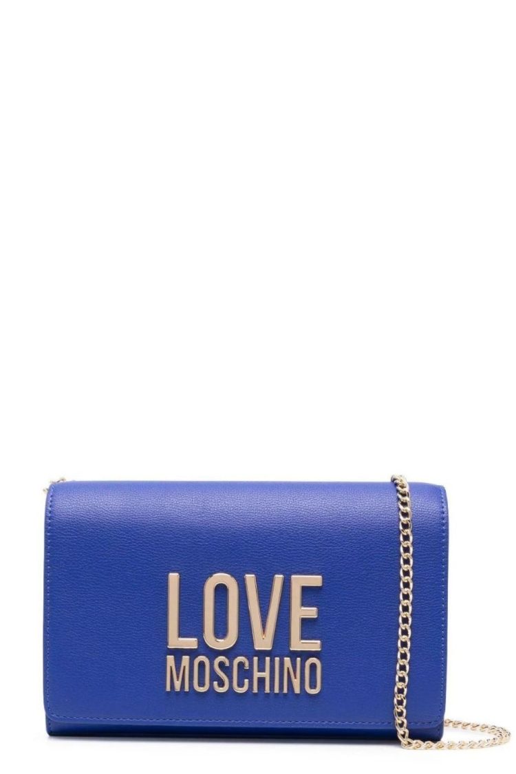 Love Moschino Envelope Women's Shoulder Bag JC4127-753 Ocean Blue-My Boutique