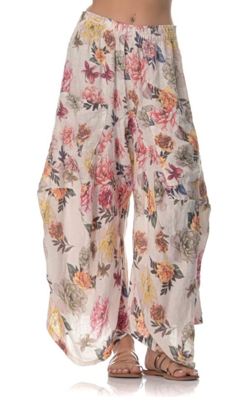 Flower Print Women's Pants-My Boutique