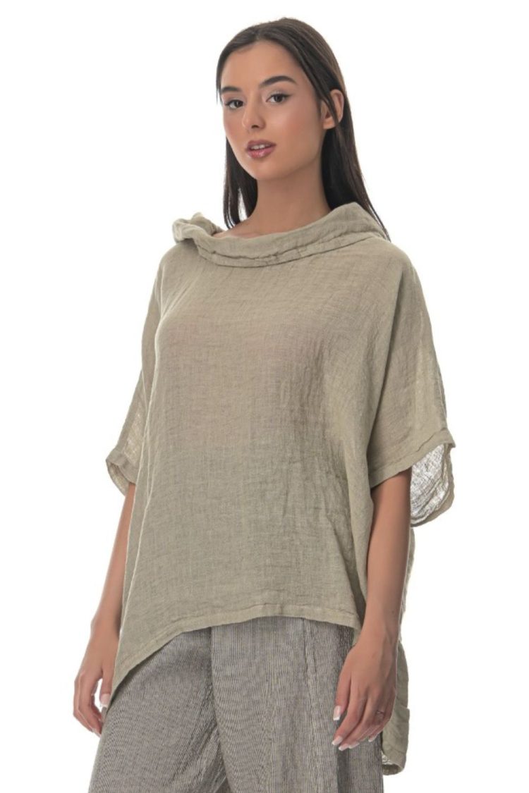 Sand-My Boutique Women's Gouse Top with Hood