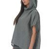 Women's Gouse Blouse with Hood Metal-My Boutique