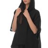 Μπλούζα Γυναικεία Gouse με Κουκούλα Black-My Boutique