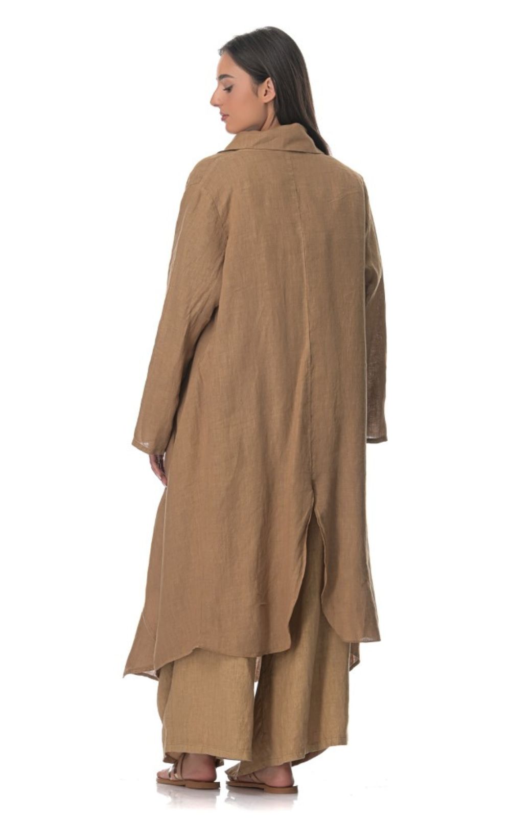 Ζακέτα Γυναικεία Λινή Camel-My Boutique