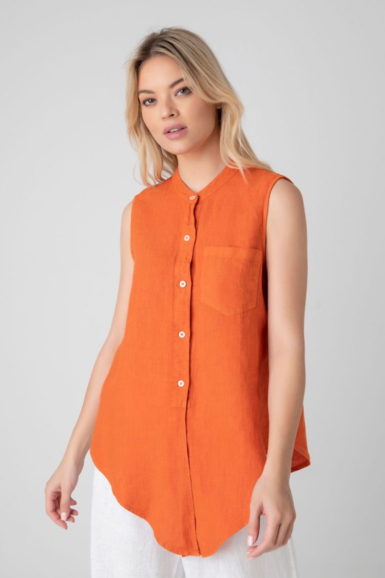 Shirt Woman Orange-My Boutique