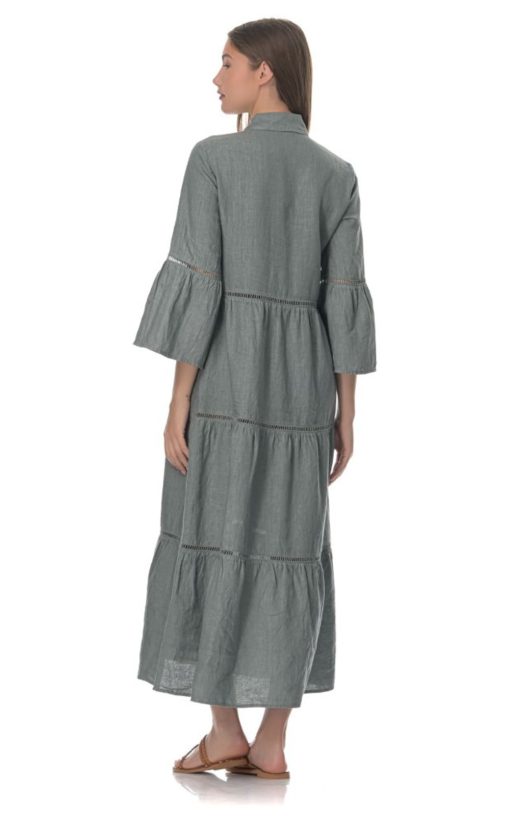 Φόρεμα Μακρύ Laluha Metal Grey-My Boutique