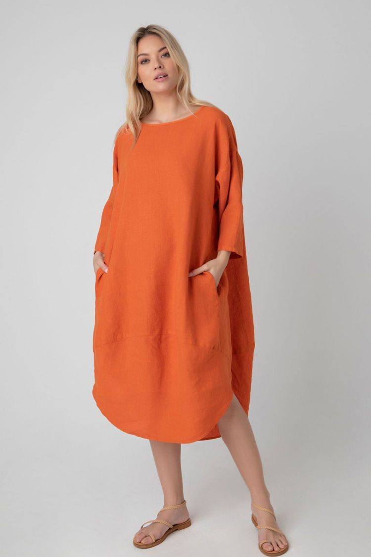 Φόρεμα Tulip Orange-My Boutique