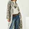 Women's Long Jacket with Patterns-My Boutique