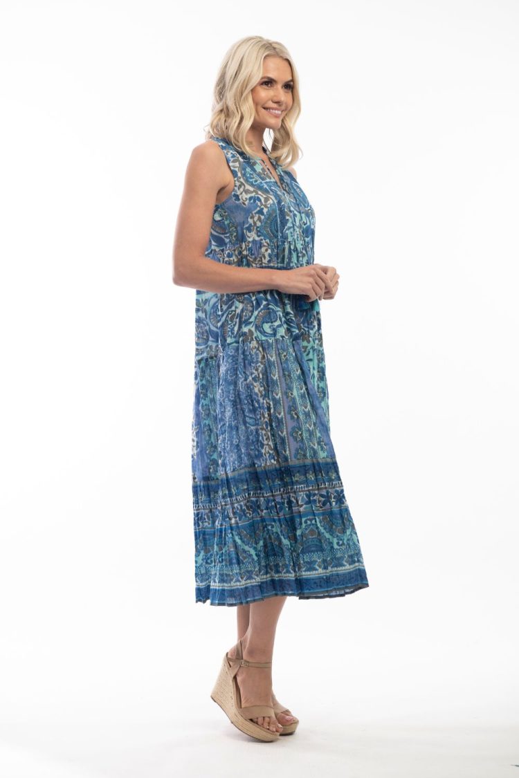 Matheran Blue Dress 6144-My Boutique