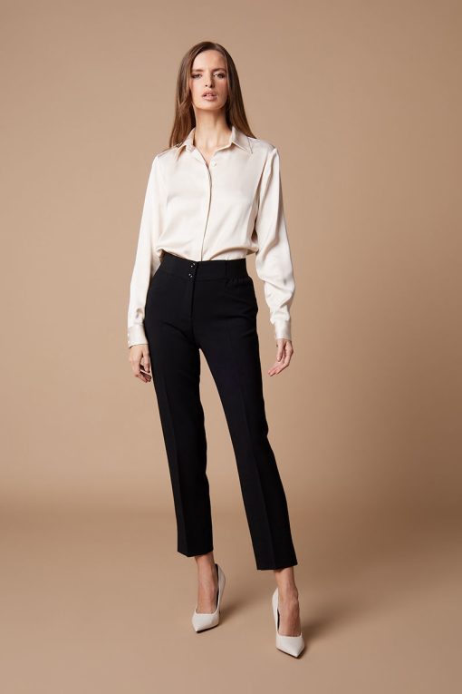 Women's Office Pants with Elastic Bella P-My Boutique