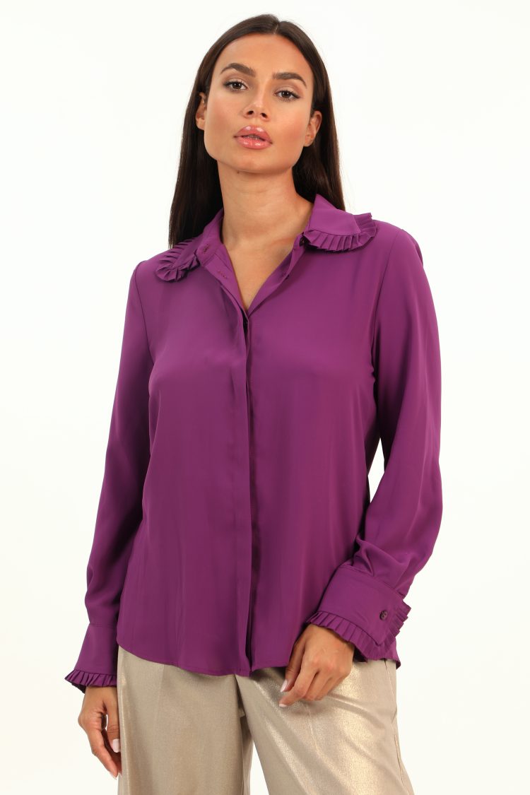 Shirt Woman Purple Tensione In-My Boutique