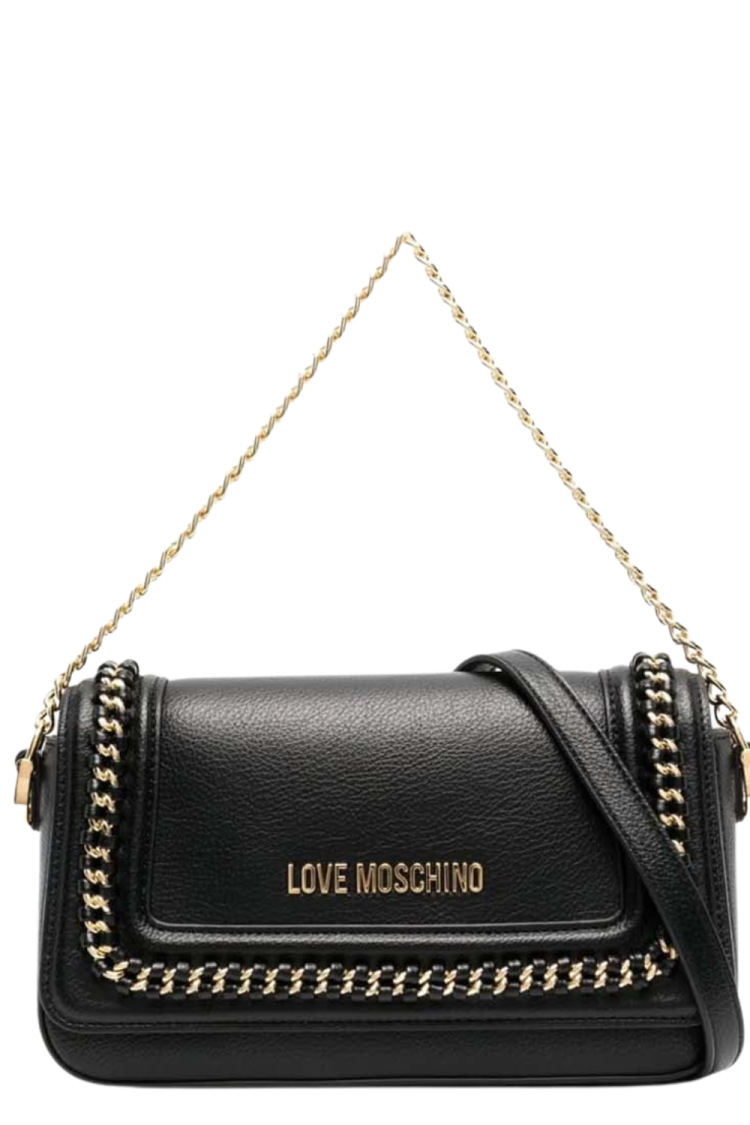 Love Moschino Women's Shoulder Bag JC4031PP1HLN0 Black-My Boutique